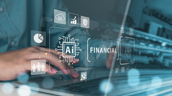 AI in finance graphic