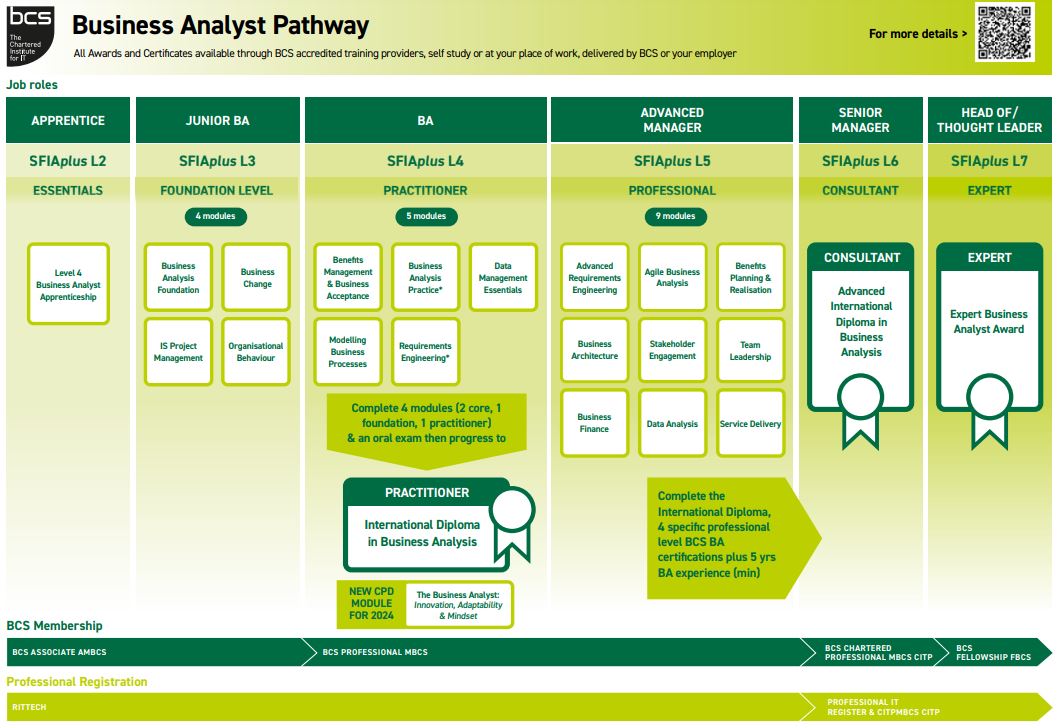 Screenshot of BCS BA Pathway