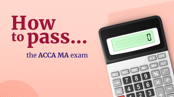 How to pass the ACCAC MA exam header with a calculator graphic