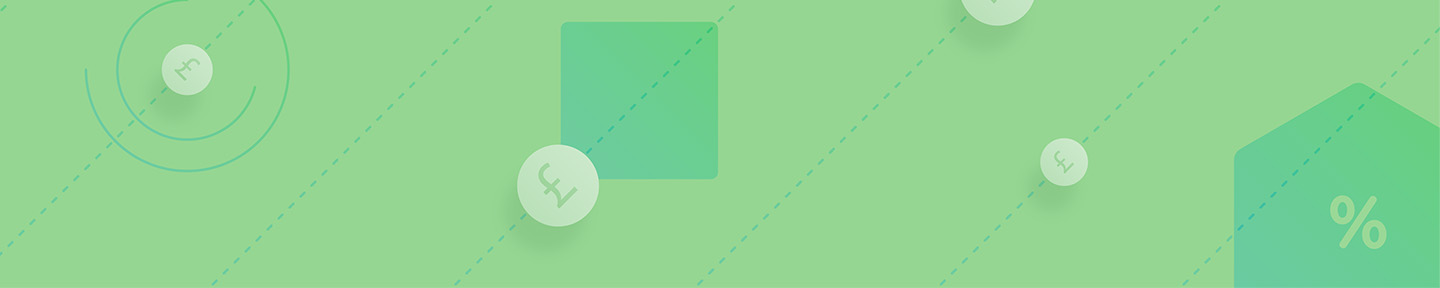 Green Header With Cosmetic Financial Graph