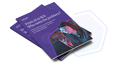 Book showing from ai to roi