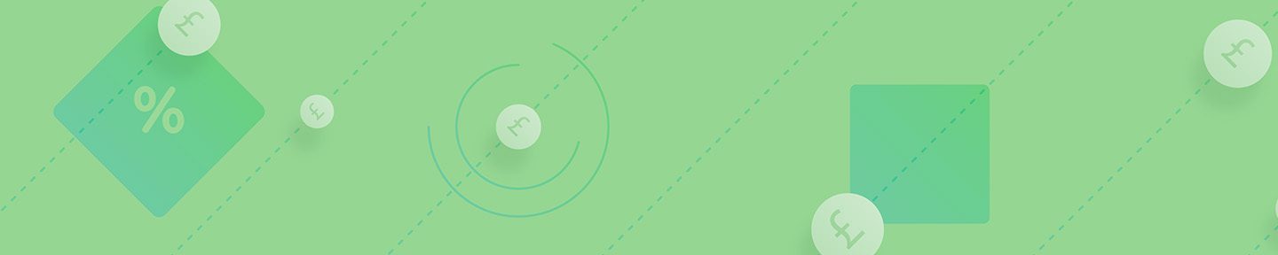 Green Header With Cosmetic Financial Graph