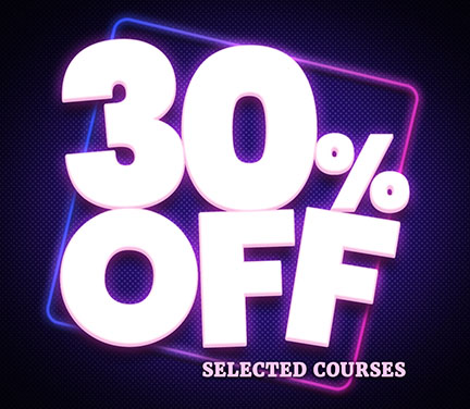30% off selected courses