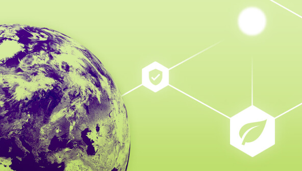 Illustration of planet Earth and picotgrams