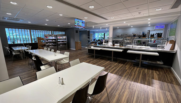 break area in Kaplan Cambridge